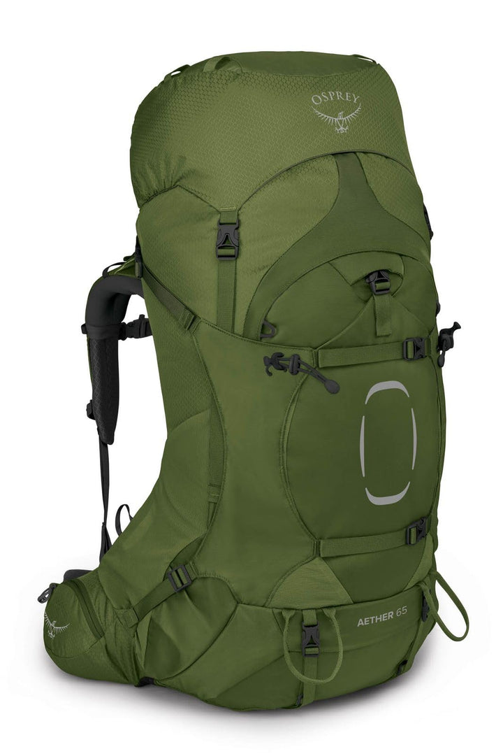 Osprey Aether 65 Trekkingrucksack für Männer Garlic Mustard Green S-M, Garlic Mustard Green S-M
