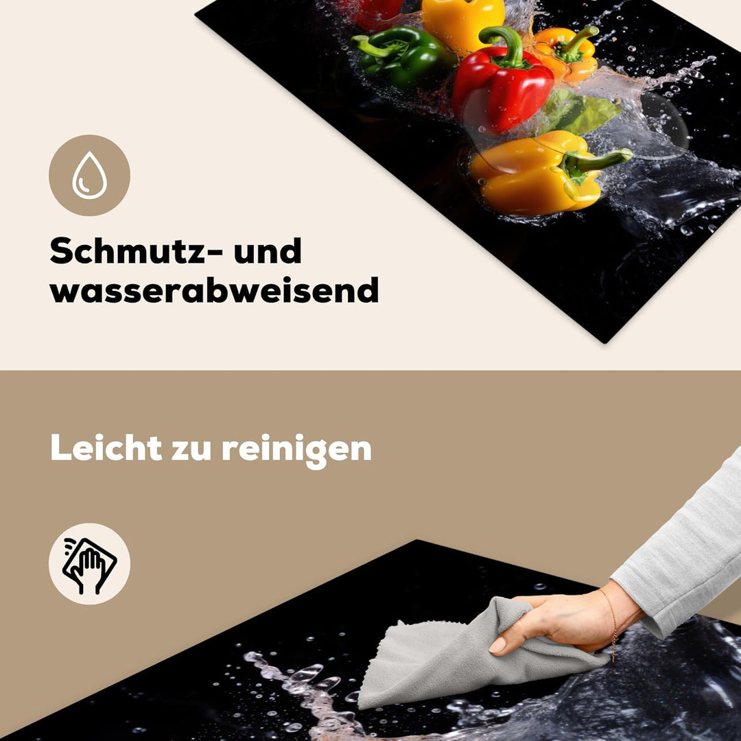 Herdabdeckplatte Einteilig Herdabdeckung Abdeckplatte für Ceranfeld Abdeckung Induktionskochfeld Auf