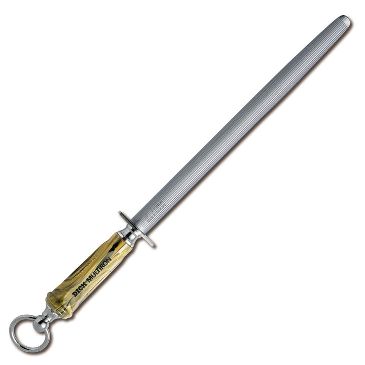 F. DICK Kochwetzstahl Multiron oval 30 cm (Griff ergonomisch, Wetzstahl, Oberflächenhärte über 65° H
