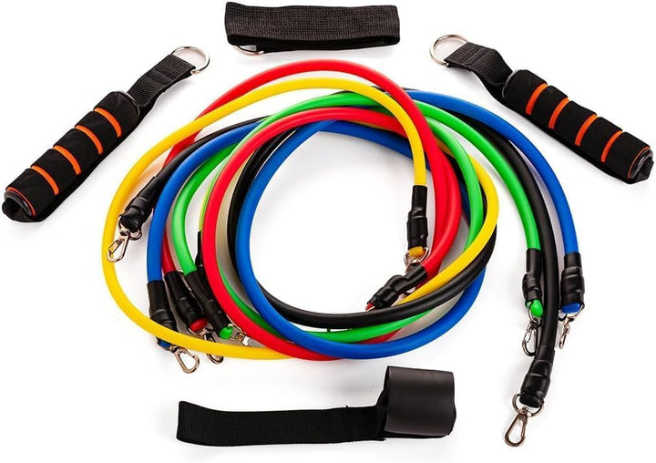 Endless EL1043 Fitness-Toning-Tubes Set aus 5 Trainingsbändern mit verschiedenen Widerstandsstufen f