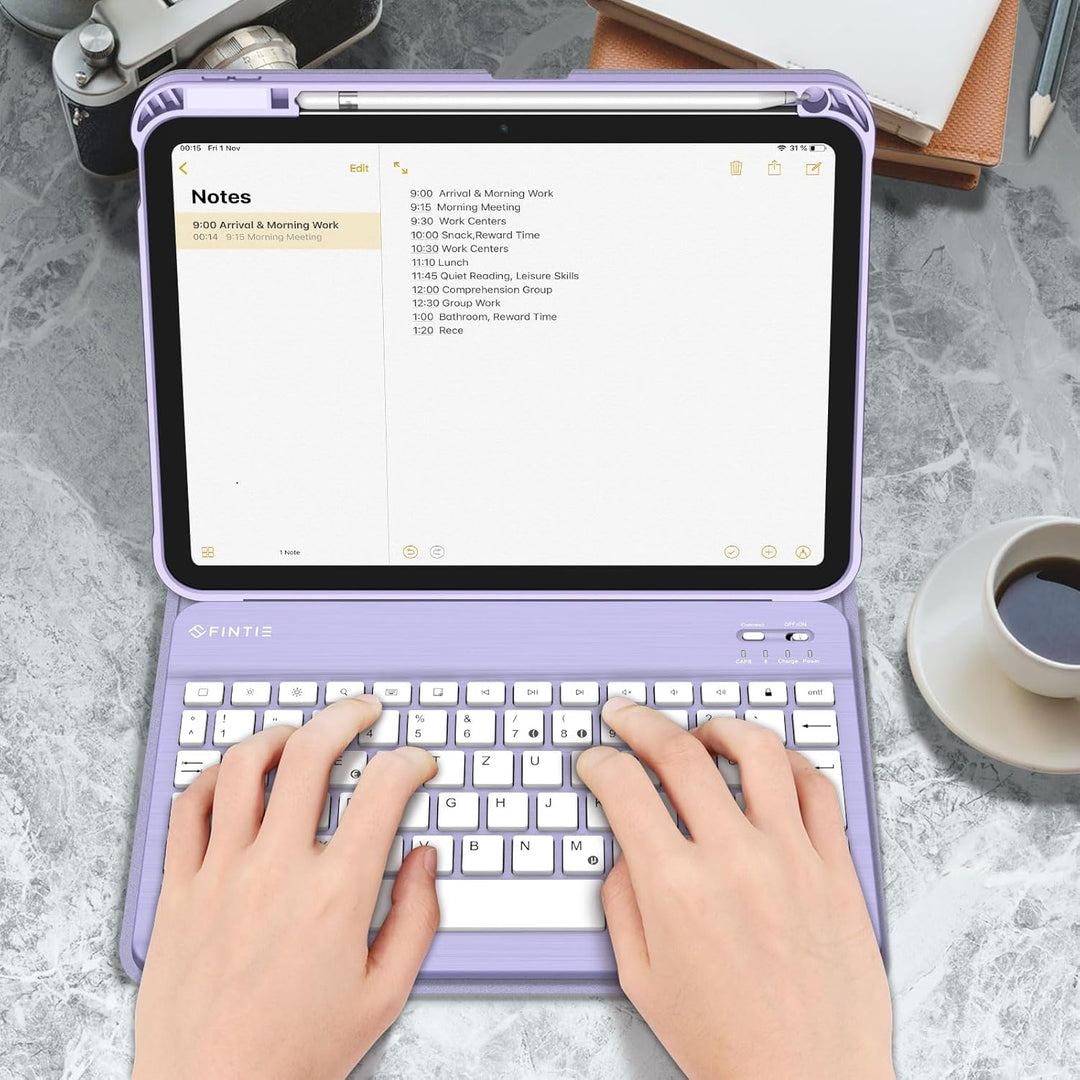 FINTIE Tastatur Hülle für iPad 11. Generation 11" 2025, iPad 10. Generation 2022 10.9", Schutzhülle