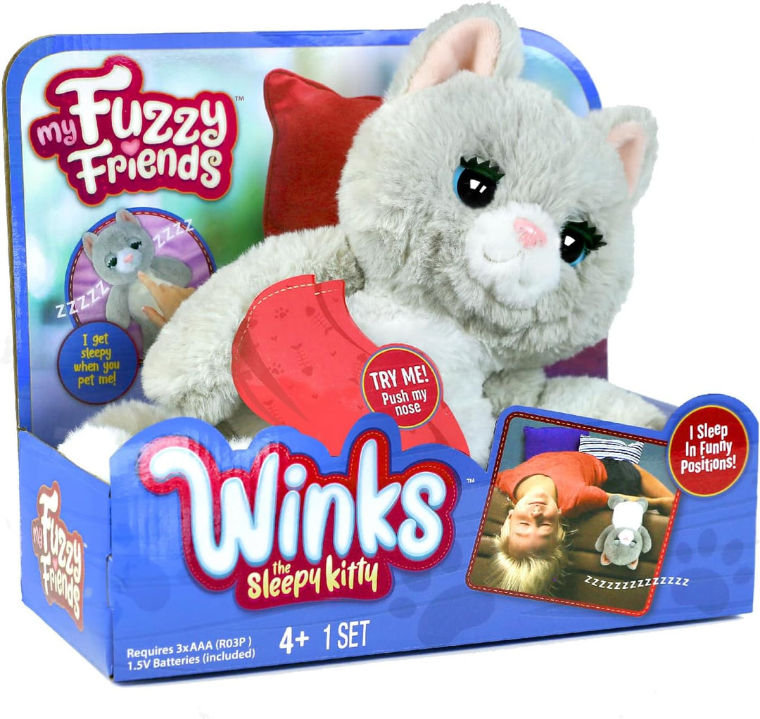 My Fuzzy Friends - Winks die schlafende Katze, interaktives Haustier, Schlafende Katze, mit Reaktion