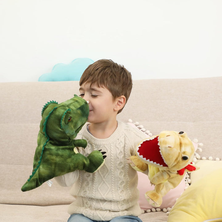 Dinosaurier Handpuppen Dinosaurier Spielzeug, Dinosaurier Puppen für Kinder, Dinosaurier Kuscheltier