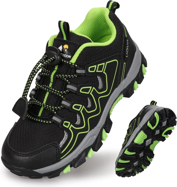 UOVO Turnschuhe Jungen Wasserdicht Wanderschuhe Sneakers Kinder Trekking Schuhe Outdoor Sportschuhe