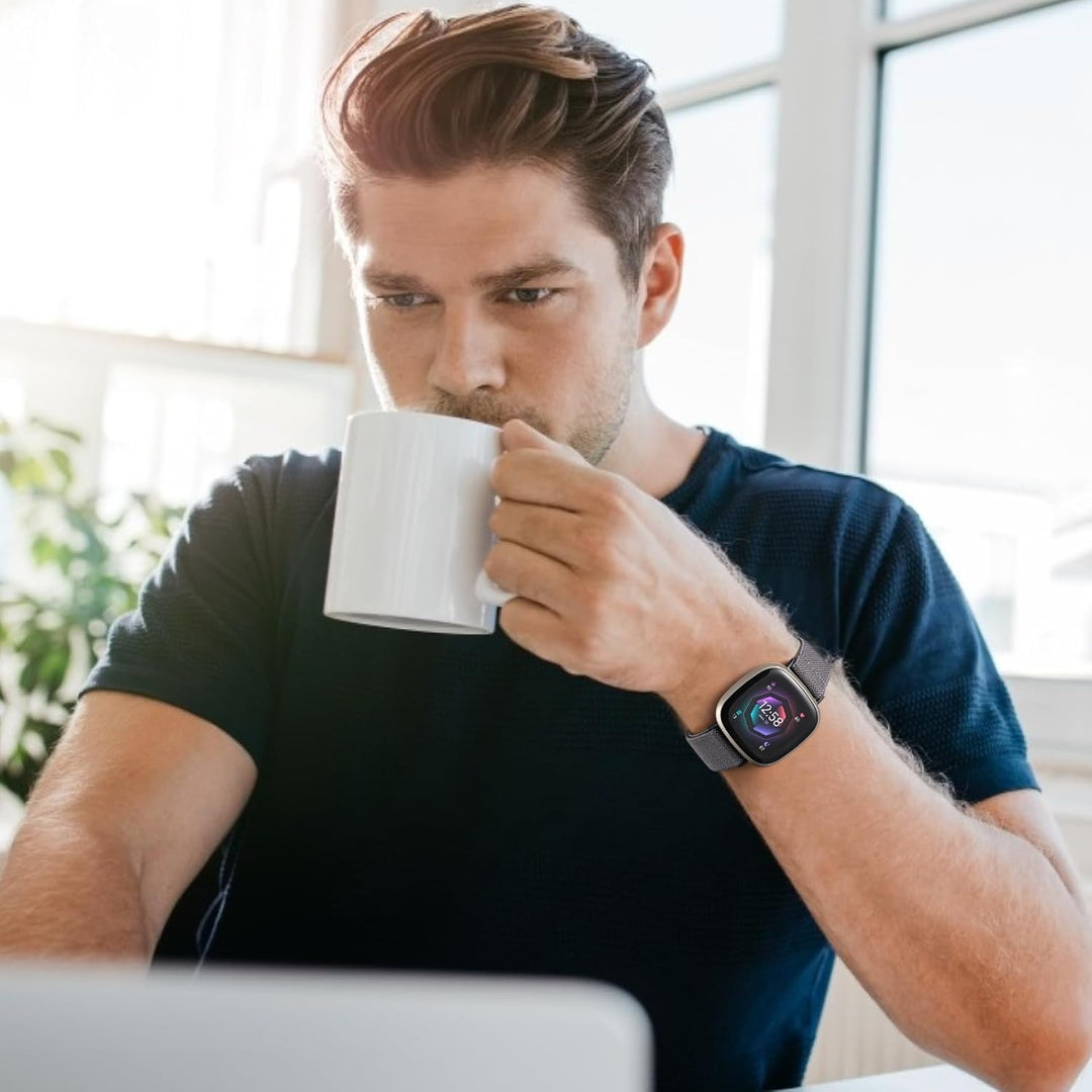 6 Stück Kompatibel mit Fitbit Versa 3 Armband/Fitbit Versa 4 Armband/Fitbit Sense Armband/Fitbit Sen