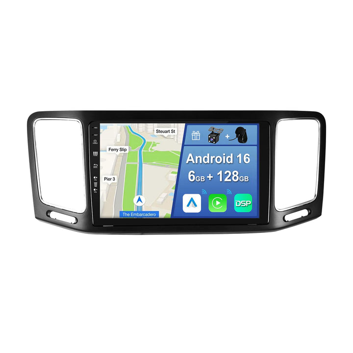 [6GB+128GB] Android 14 Autoradio für VW Volkswagen Sharan 2012-2018-[Integriertes CarPlay/Android Au