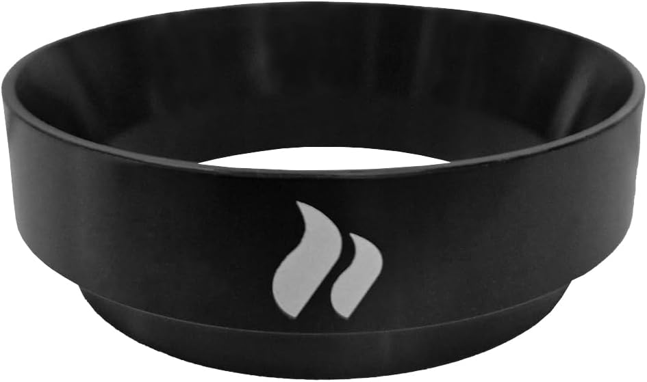 roastmarket Dosierring schwarz (58mm) - Siebträger Dosierring magnetisch - Kaffeedosierring für saub