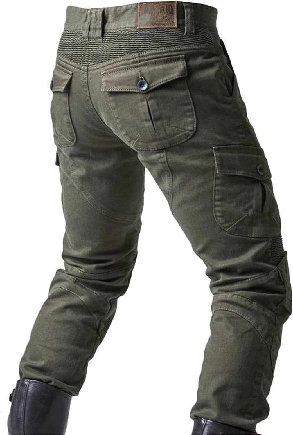Fashionapple Motorradhose für Herren, Motorradjeans aus atmungsaktivem von hoher Qualität Straight F