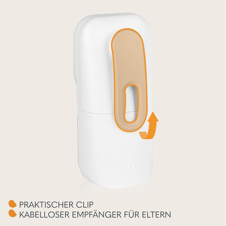 LIONELO Babyline 2.2 Elektronisches Audio Babyphone mit Nachtlicht, Reichweite bis zu 400 m, Zwei-We