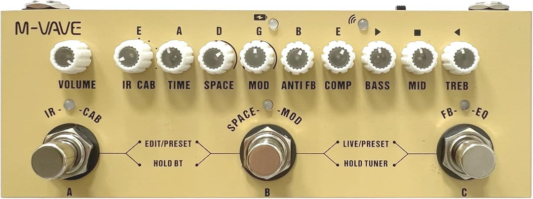 Multi Effects Acoustic Guitar Pedal,Cube Baby AC Guitar Multi Effects Pedal Delay Chorus Tremolo Rev
