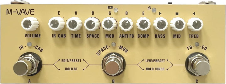 Multi Effects Acoustic Guitar Pedal,Cube Baby AC Guitar Multi Effects Pedal Delay Chorus Tremolo Rev