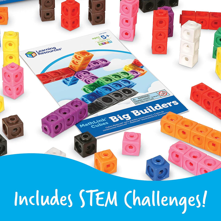 Learning Resources Big Builders für Baumeister – MathLink-Steckwürfel