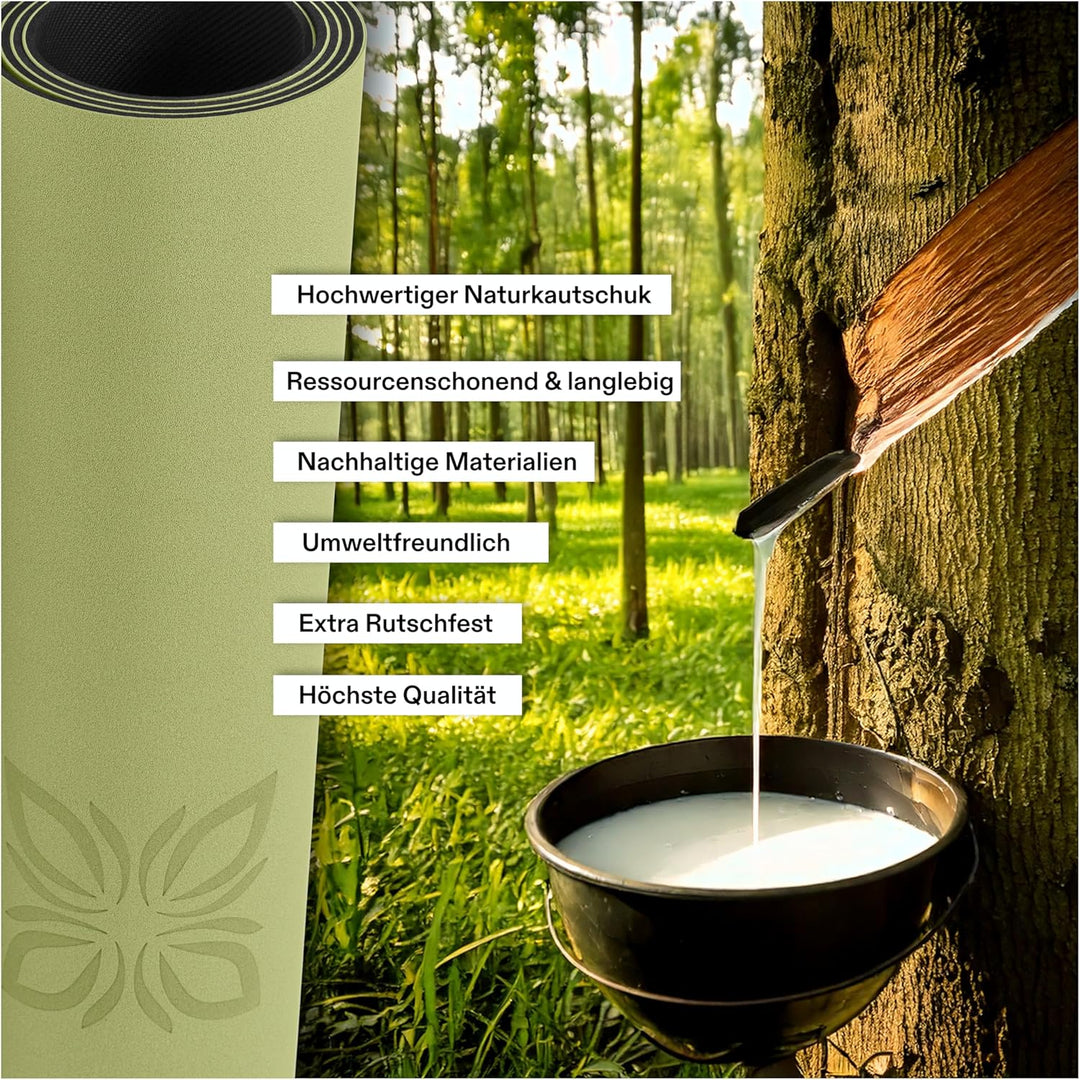 SoGRIP™ Yogamatte rutschfest – PU Yoga Matte mit starkem Grip &amp; Naturkautschuk – Gymnastikmatte, Pil