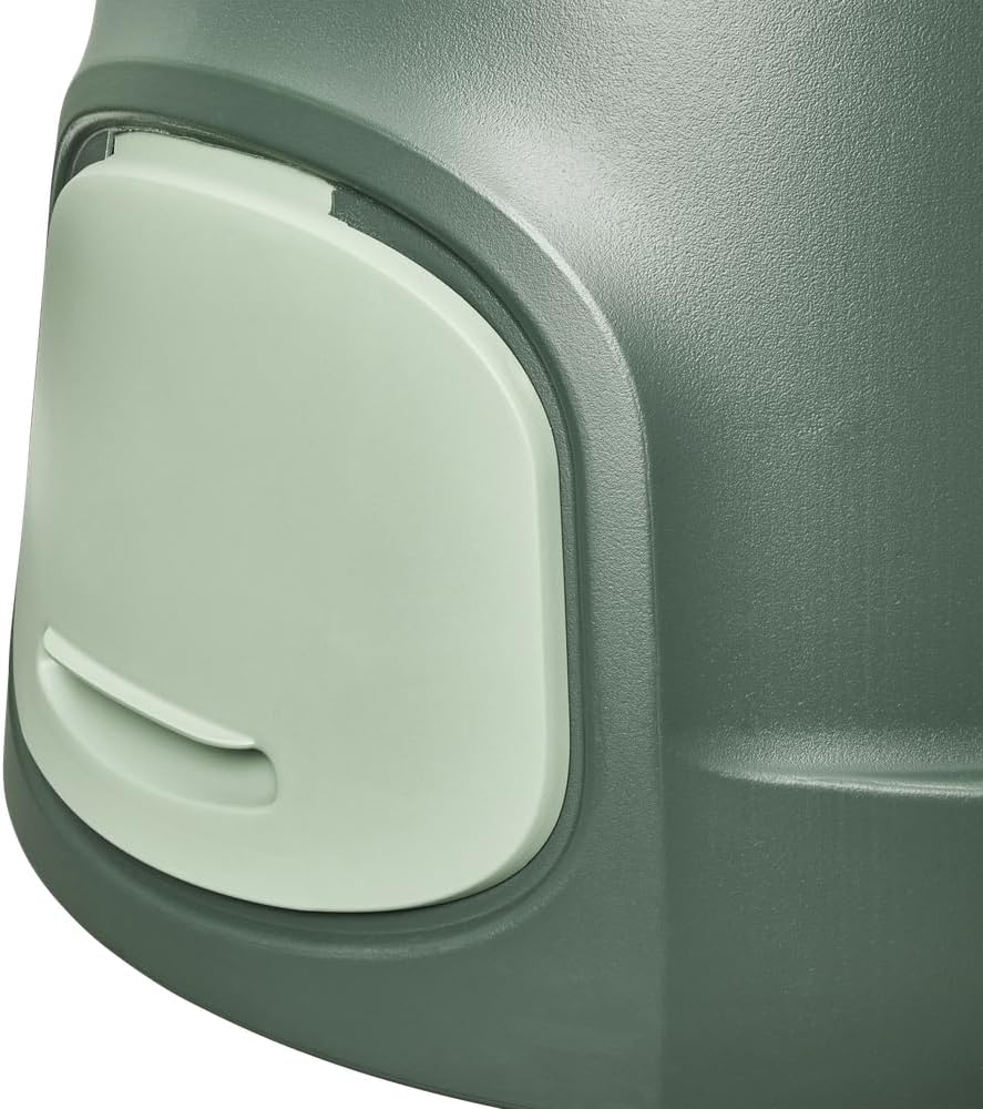 Elho Green Basics Komposter 200L - Komposter Garten - 100% Recyceltem Plastik - Ø L 66.6 x B 65.0 x