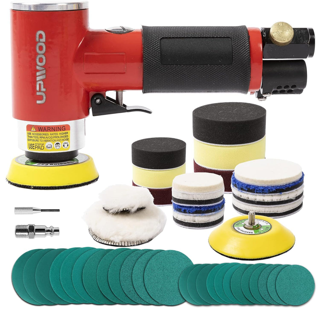 2 Zoll 3 Zoll Mini-Exzenter-Luftschleifer50mm 75mm | kleines pneumatisches Exzenterschleifer-Kit mit