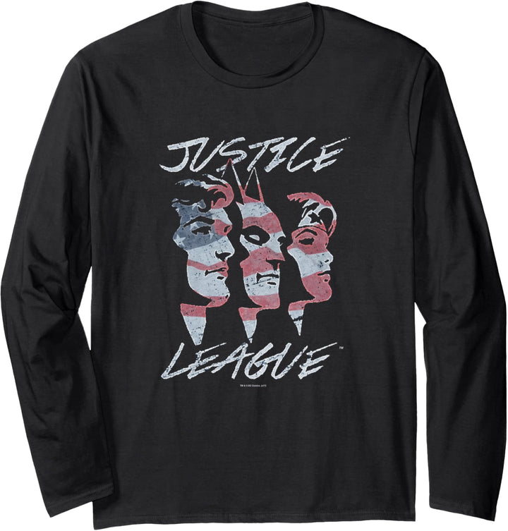 Justice League Justice For America Langarmshirt