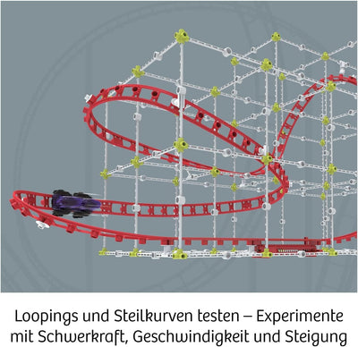 Kosmos 621032 Roller Coaster-Konstruktion, Schnelle Experimente mit der Schwerkraft, Achterbahn Baue