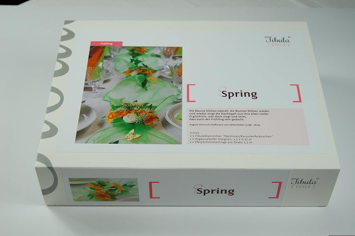 Fibula [Style] ® Komplettset "Spring" Tischdekoration für Frühling/Geburtstag/Party/Hochzeit/Taufe/K