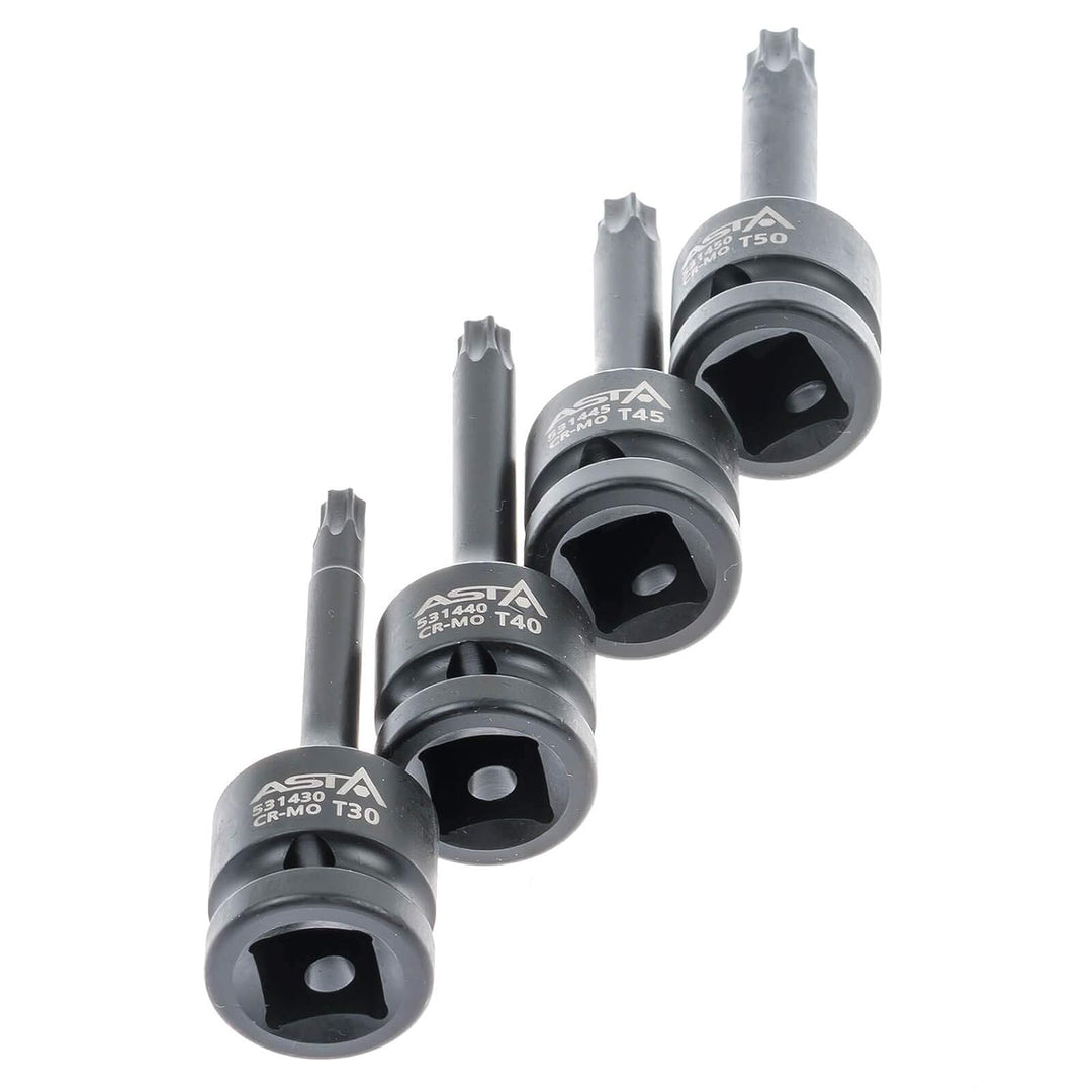 Torx Schlagschraubernüsse 1/2" Steckschlüssel Satz T30-T80 8-tlg.