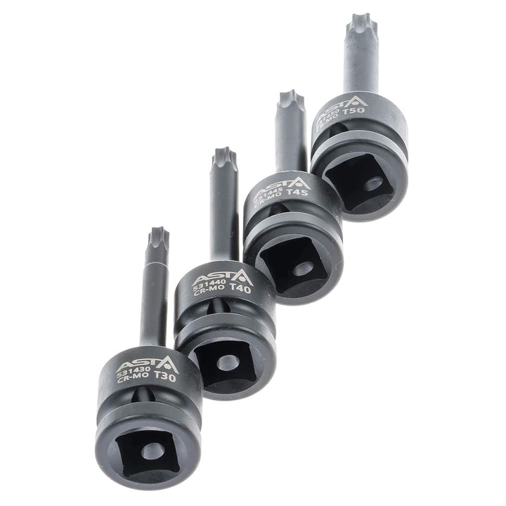 Torx Schlagschraubernüsse 1/2" Steckschlüssel Satz T30-T80 8-tlg.