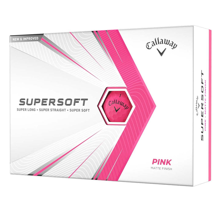 Callaway Golf Supersoft Matt Golfbälle 2021 Supersoft Matt Rosa, Supersoft Matt Rosa