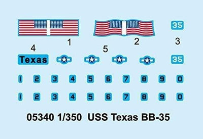 Trumpeter 05340 - Modellbausatz USS New Texas BB-35