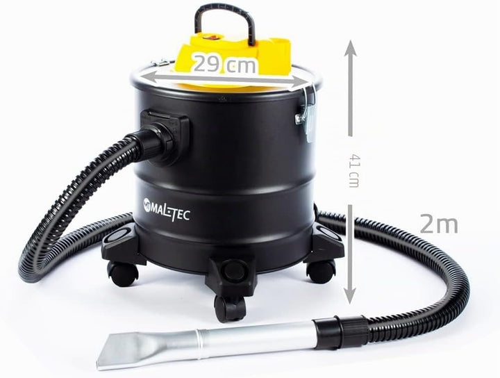 MalTec Industriestaubsauger ML1800-ASH Industriestaubsauger Aschesauger Kaminsauger 1800W 18 Liter |