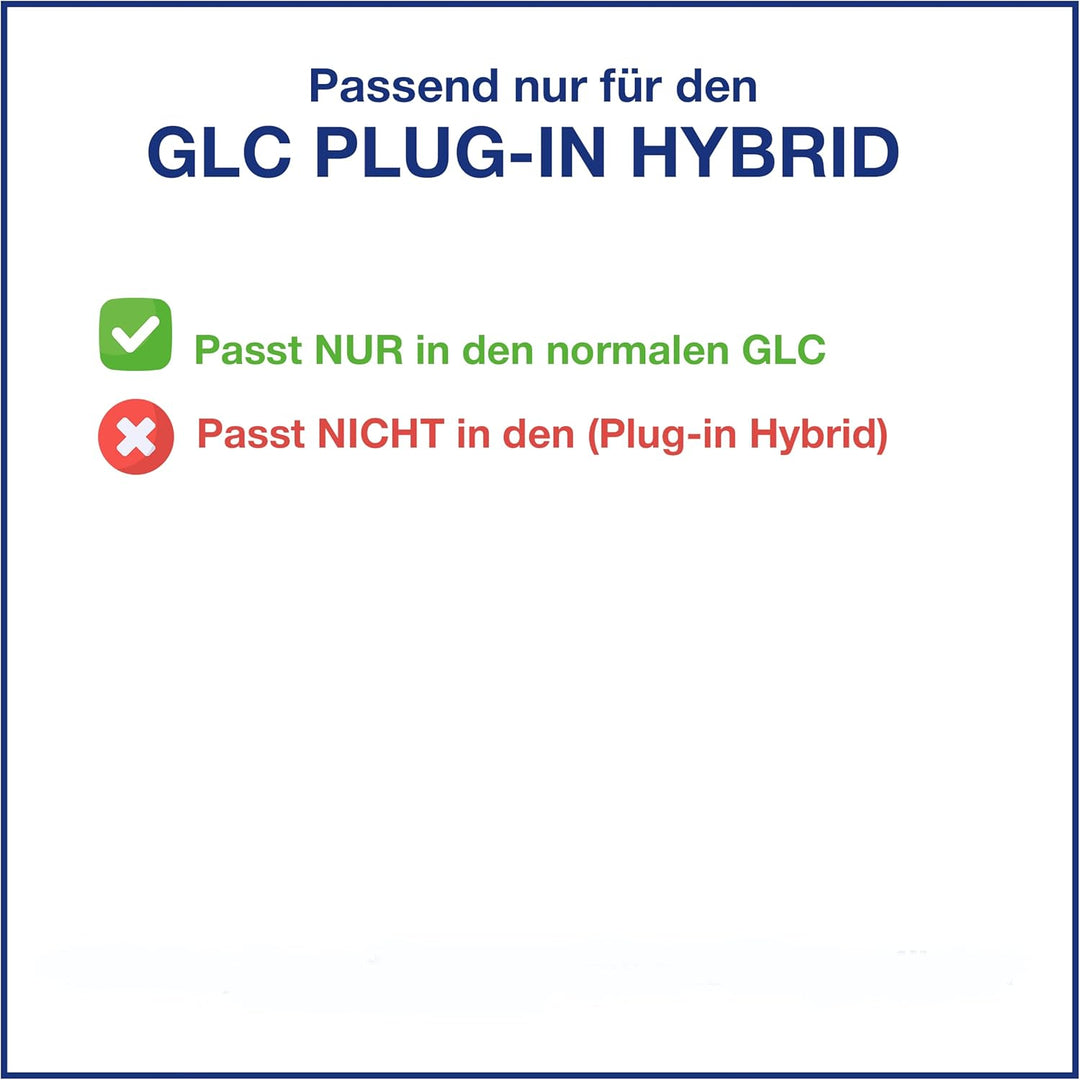 ELMASLINE 3D Gummimatten & Kofferraumwanne Set für Mercedes GLC (X253) 2015-2022 (SUV) | Passt Nicht