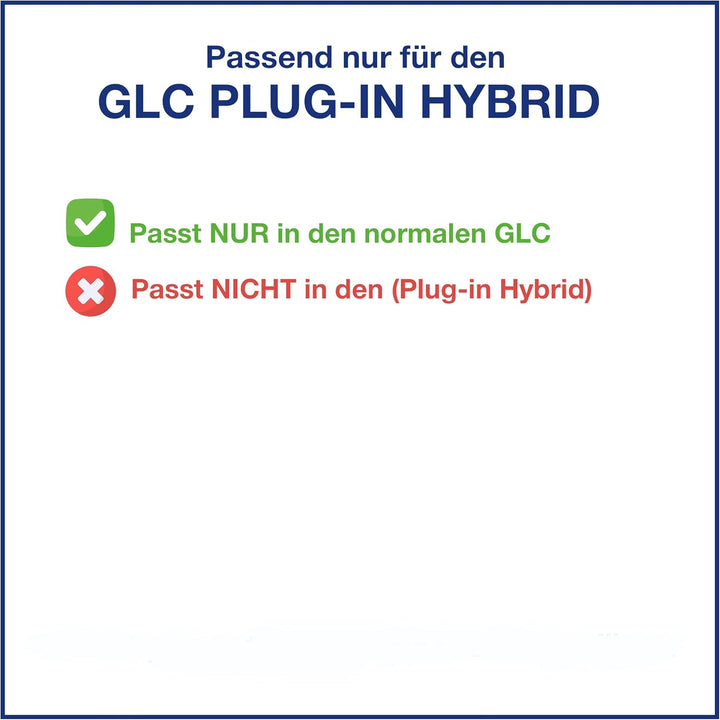 ELMASLINE 3D Gummimatten & Kofferraumwanne Set für Mercedes GLC (X253) 2015-2022 (SUV) | Passt Nicht