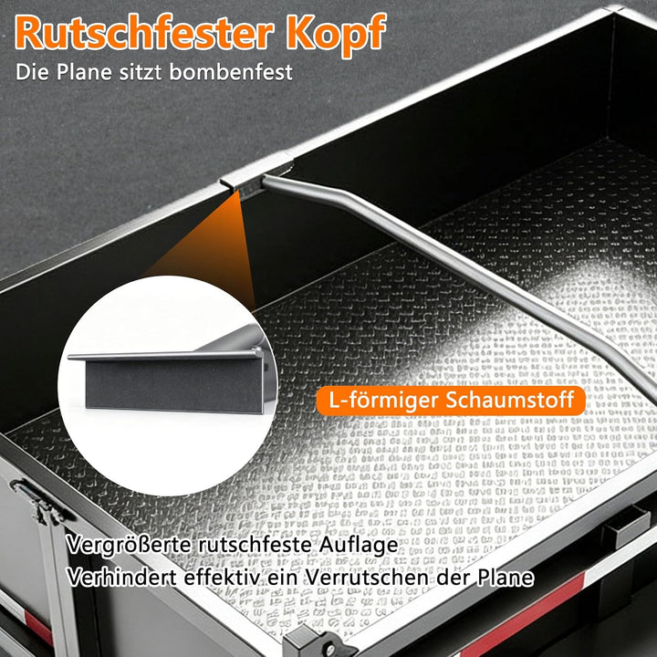 3 X Anhänger Planenbügel,Flachplanenbügel,Aluminium,Leicht Und Robust,Mit Drehknopf Schraube,Längenv