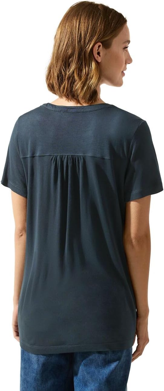 Damen Jersey Shirt mit Knopfleiste 38 Cool Vintage Green, 38 Cool Vintage Green