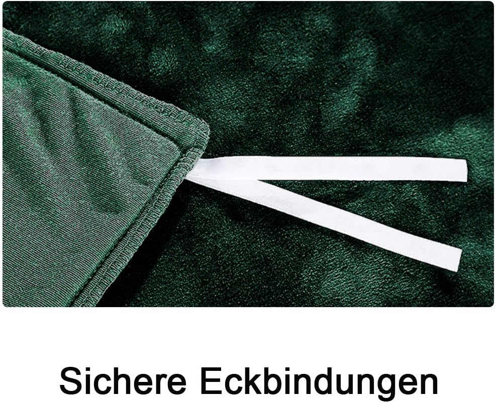 Michorinee Winter Plüsch Bettwäsche Set 220x240 Cashmere Touch Flauschig & Warme Coral Fleece Uni Be