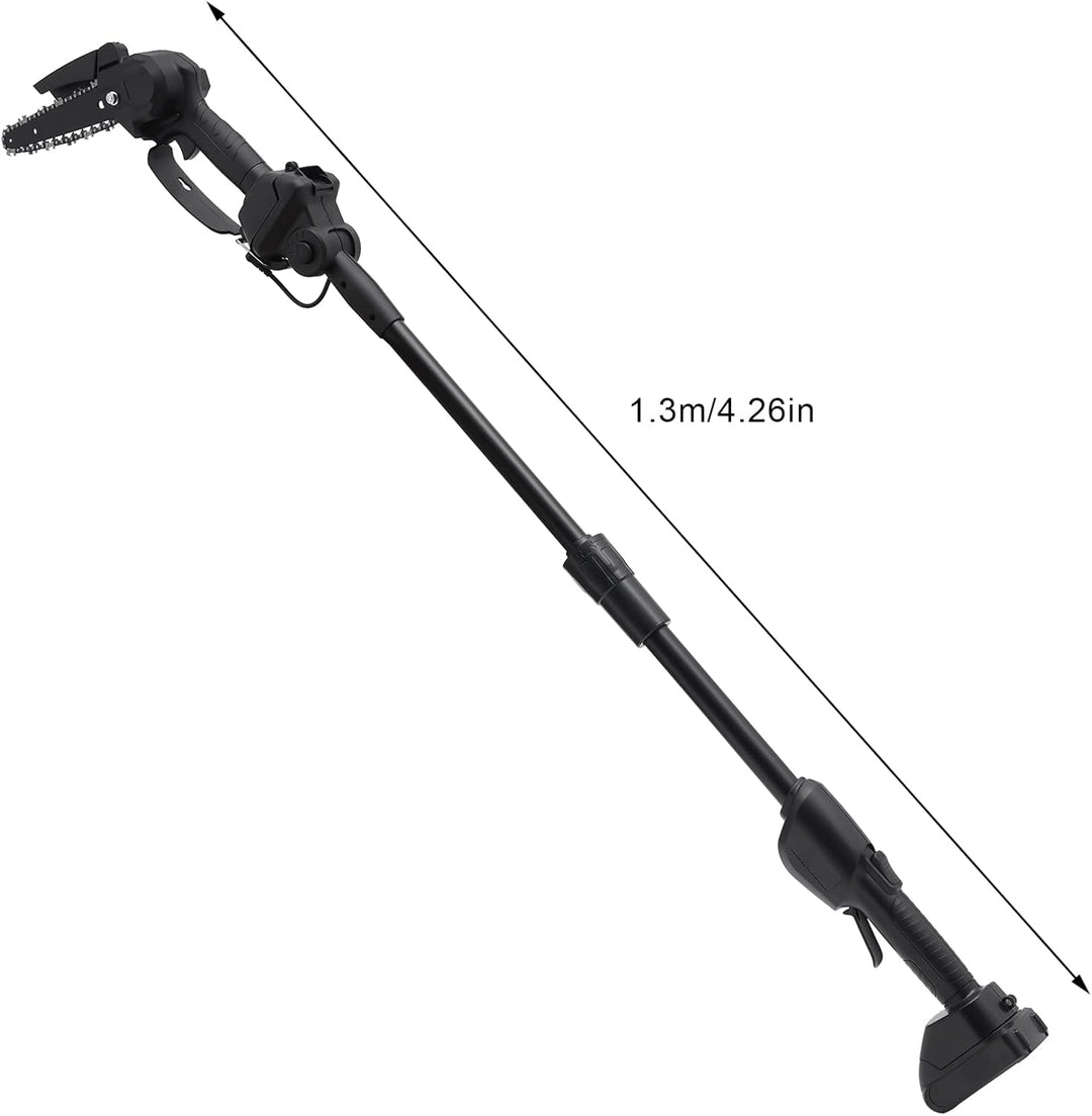 2-in-1 Wiederaufladbare Stangensäge, Akku Hochentaster Mit Akku Teleskop AstsäGe, 550W Akku Batterie