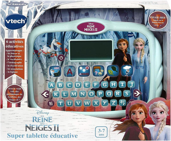 VTech – Eiskönigin 2 – Super Lerntablett – Kinder-Tablet mit 7 Aktivitäten – französische Version Ei