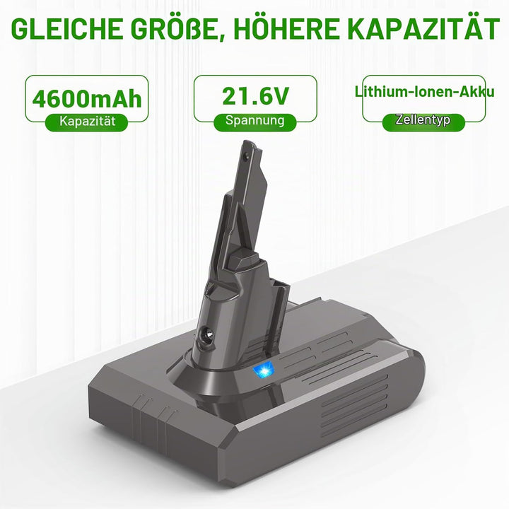 ARyee V7 Akku kompatibel mit Dyson V7 Trigger, V7 Animal, V7 Fluffy, V7 Motorhead Staubsauger (inklu