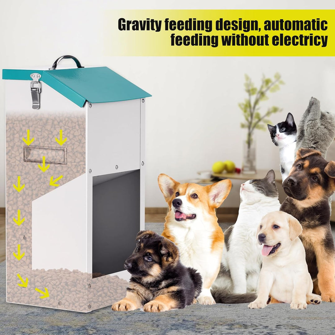 12lbs Futterautomat für Hunde und Katzen Automatischer Hundefutterautomat Hundefutterspender für Hau