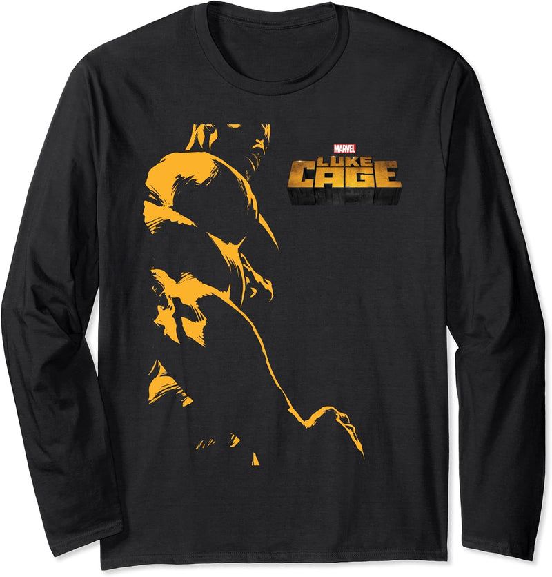 Marvel The Defenders Luke Cage Monochromatic Langarmshirt