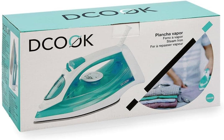 DCOOK Gallery Dampfbügeleisen, 2600 W, 0,47 l, 31 x 15 x 12,5 cm, andere Kunststoffsohle, Antihaft-K