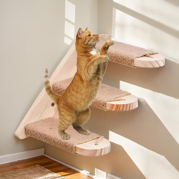 Katzen-Kletterstufen für die Wand, schwebende Wandregale - Stabile Katzentreppe | Platzsparende, sic