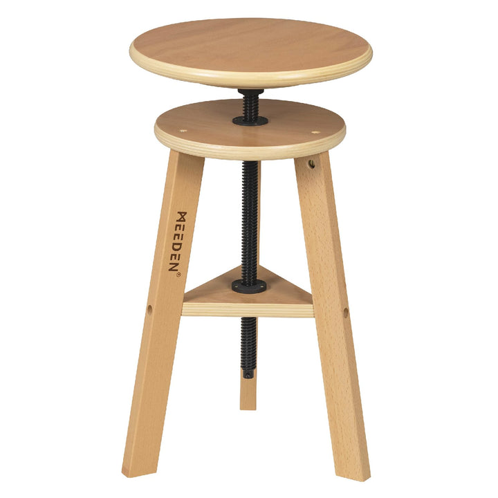MEEDEN Zeichenhocker mit Verstellbarer Höhe, Arbeitshocker aus Holz,Künstlerhocker,Barhocker aus Hol
