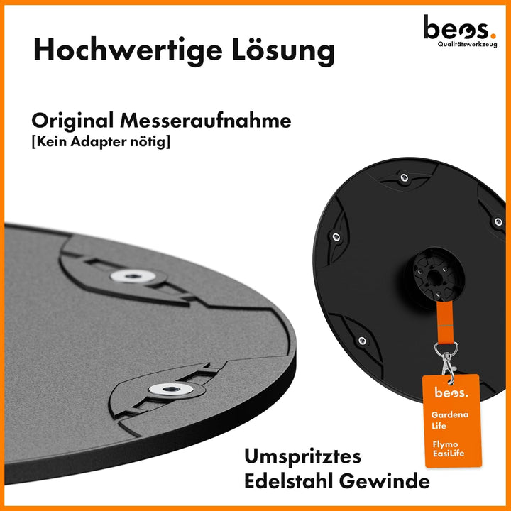 BEOS® Mähroboter Tuning - Drehscheibe kompatible mit Gardena Sileno Life & Sileno + | Flymo EasiLife
