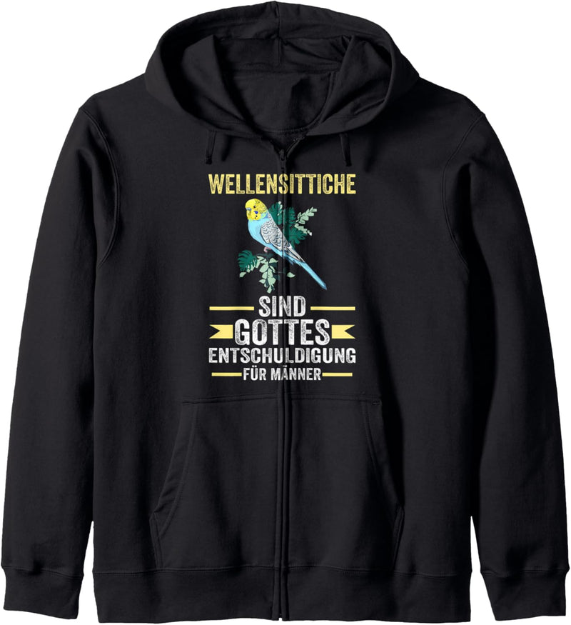 Vogel Lustige Sprüche Wellensittich Kapuzenjacke