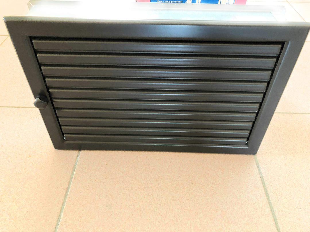 CB Warmluftgitter 35x23, schwarz, Standard 35x23 Schwarz, 35x23 Schwarz