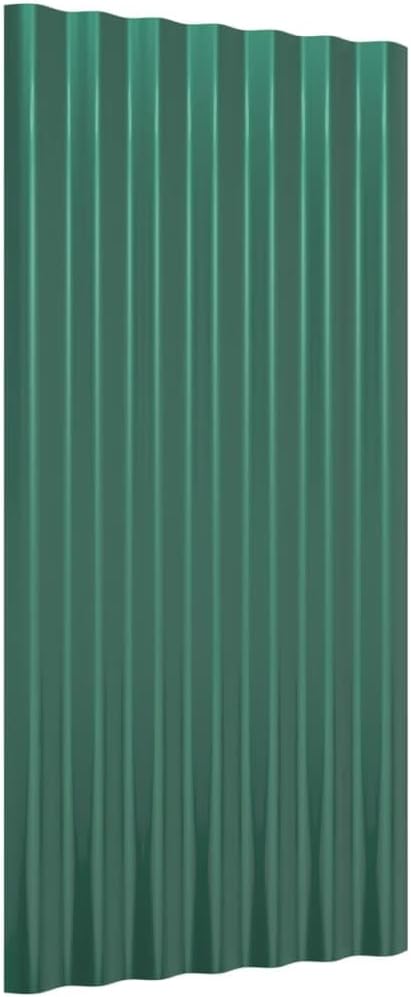 ACAGALA Dachpaneele Wellplatte aus Metall 80 x 36 cm | 12 STK. verzinkte Stahlbleche Wandplatte Meta