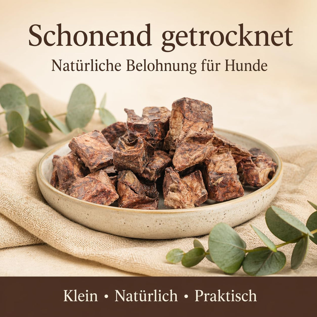123...Hund dabei! - Rinder-Lungenwürfel 5kg - XXXL-Sparpaket - Vorratspaket - Trainingshappen - getr
