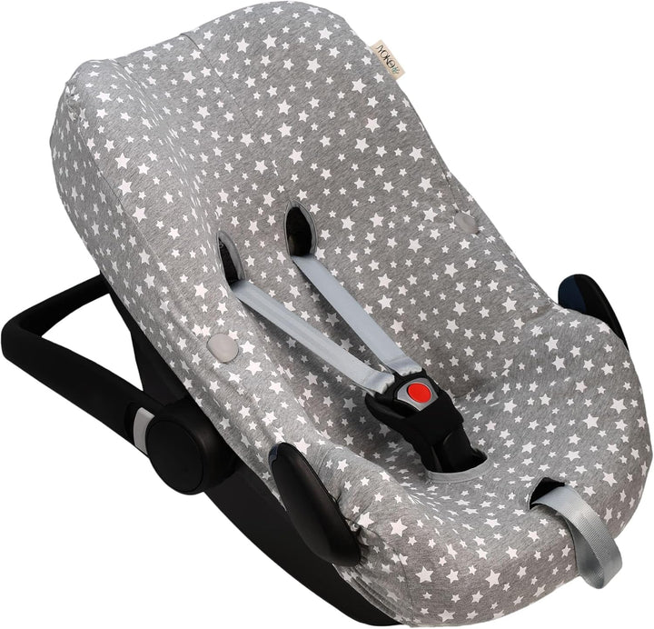 JYOKO KIDS Bezug für Autositz kompatibel mit Pebble Maxi Cosi Pebble Pro I-Size, aus Baumwolle (Whit