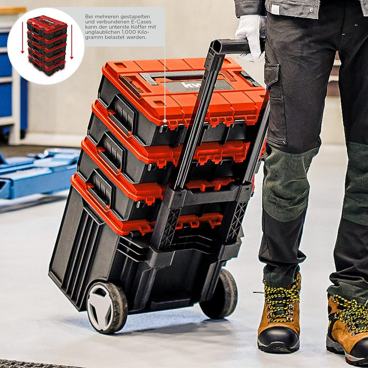 kwb Werkzeugkoffer / Werkzeug-Set, 80-teilig, Einhell E-Case-kompatibel, robust und hochwertig, idea