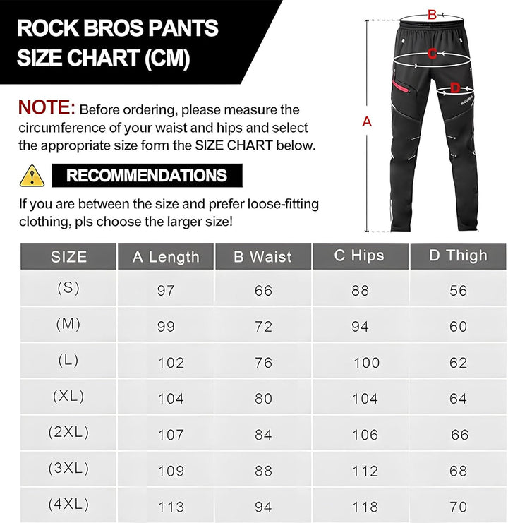 ROCKBROS Winter Jacke/Hose Fahrradbekleidung Herren Fahrrad Radjacke Lange Windjacke Radhose Freizei