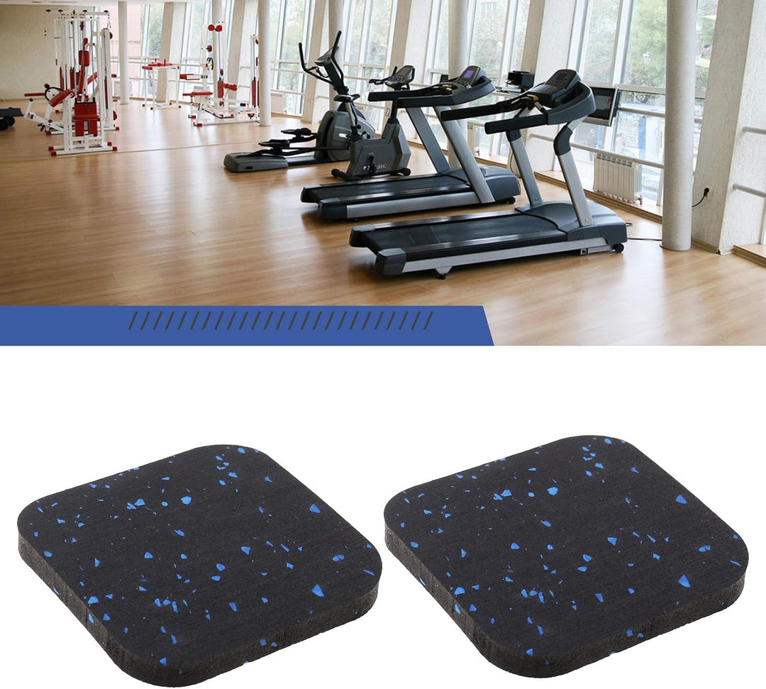 EMSea 6 Stück 10 cm Laufmatte, stossabsorbierend, aus Gummi, Bodenkissen, Fitnessgerät
