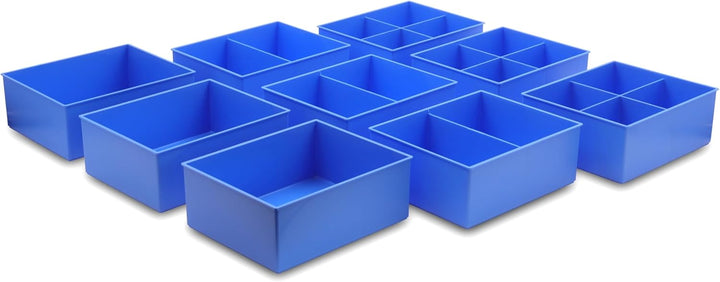 Schubladen Einsatzkasten Mix Set, verschiedene Grössen & Farben, Schubladeneinsätze, Kleinteilesorti